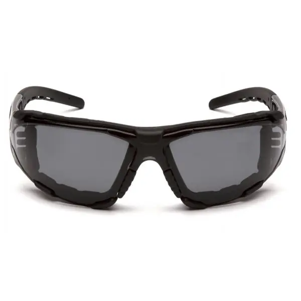 Очки защитные с уплотнителем Pyramex Fyxate (gray) Super Anti-Fog H2MAX, серые, Черный