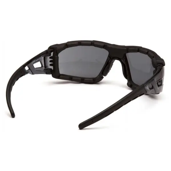 Очки защитные с уплотнителем Pyramex Fyxate (gray) Super Anti-Fog H2MAX, серые, Черный
