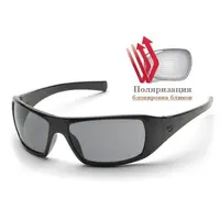 Очки поляризационные защитные Pyramex Goliath Polarized (gray), серые, Черный