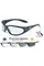 Окуляри фотохромні (захисні) Global Vision Hercules-1 Photochromic (clear) фотохромні прозорі, Чорний
