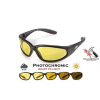 Окуляри фотохромні (захисні) Global Vision Hercules-1 Photochromic (yellow) фотохромні жовті, Чорний