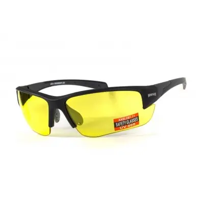 Окуляри захисні Global Vision Hercules-7 (yellow) жовті, Чорний