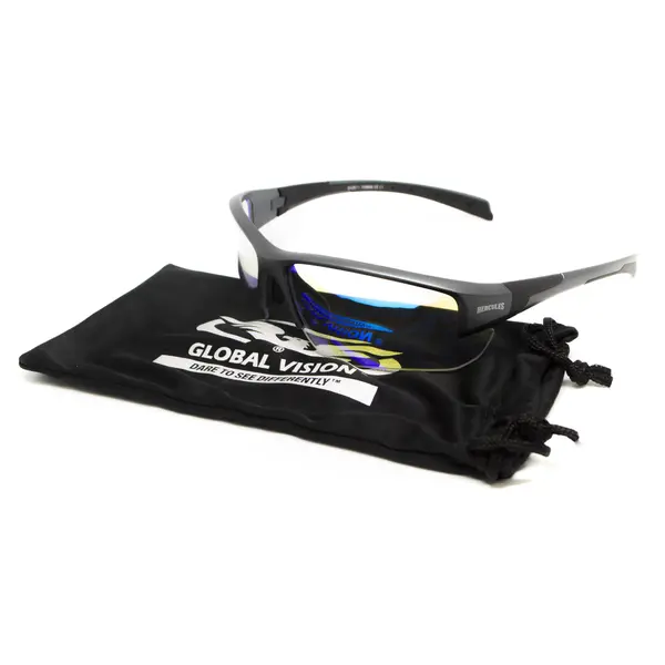 Очки защитные фотохромные Global Vision Hercules-7 Photo. (Anti-Fog) (G-Tech™ blue) фотохромные синие зеркальные, Черный