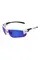 Окуляри захисні Global Vision Hercules-7 White (G-Tech blue) дзеркальні сині в білій оправі, Білий