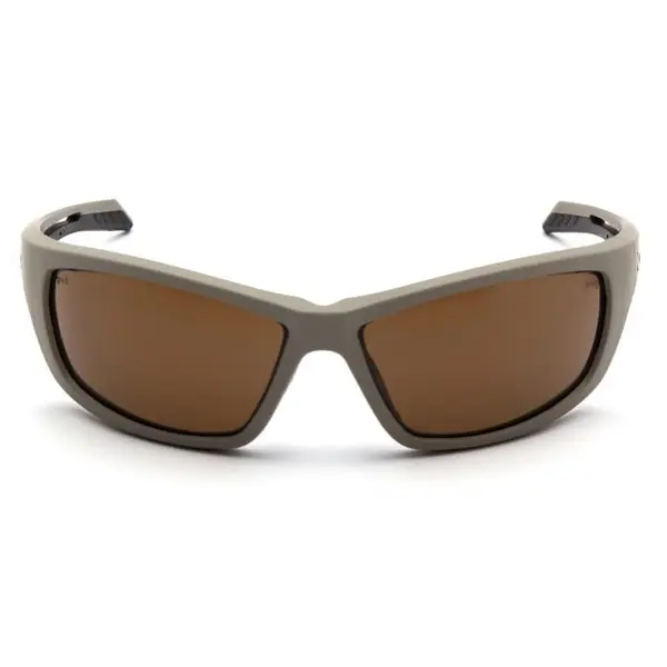 Окуляри захисні Venture Gear Tactical Howitzer Tan (bronze) Anti-Fog, коричневі в пісочній оправі