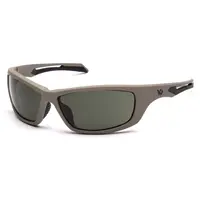 Очки защитные Venture Gear Tactical Howitzer Tan (forest gray) Anti-Fog, чёрно-зелёные в песочной оправе