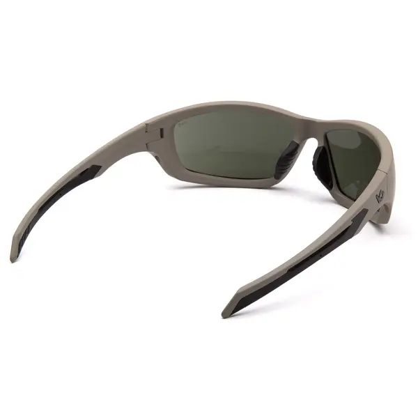 Очки защитные Venture Gear Tactical Howitzer Tan (forest gray) Anti-Fog, чёрно-зелёные в песочной оправе