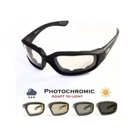 Очки защитные фотохромные Global Vision KickBack Photochromic (clear) прозрачные фотохромные, Черный