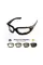 Окуляри фотохромні (захисні) Global Vision KickBack Photochromic (clear) фотохромні прозорі ***, Чорний