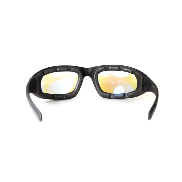 Очки защитные фотохромные Global Vision KickBack Photochromic (G-Tech™ blue) Anti-Fog, фотохромные синие зеркальные, Черный