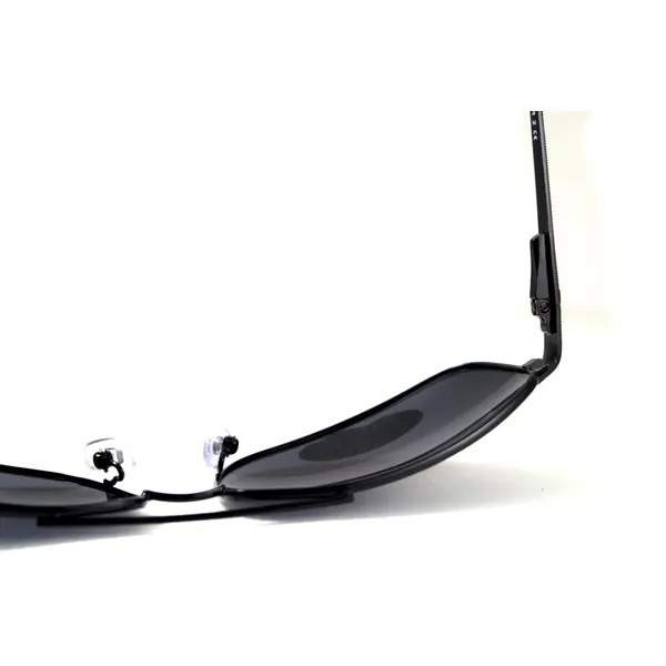Окуляри поляризаційні BluWater Navigator-2 Polarized (gray), чорні в металевій оправі, Чорний