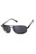 Окуляри поляризаційні BluWater Navigator-2 Polarized (gray), чорні в металевій оправі, Чорний