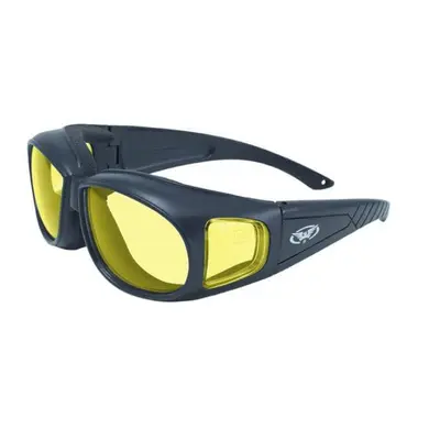 Окуляри захисні з ущільнювачем Global Vision Outfitter (yellow) Anti-Fog, жовті, Чорний
