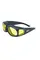 Окуляри захисні з ущільнювачем Global Vision Outfitter (yellow) Anti-Fog, жовті, Чорний