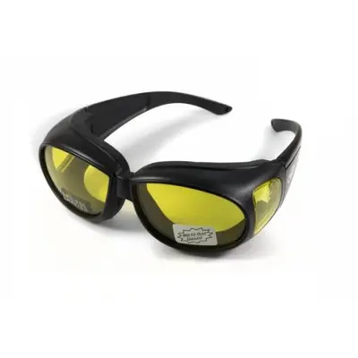 Окуляри захисні з ущільнювачем Global Vision Outfitter (yellow) Anti-Fog, жовті, Чорний
