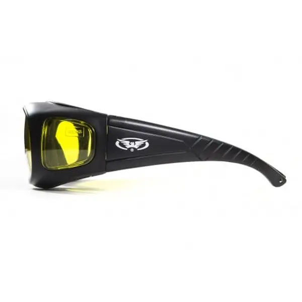 Окуляри захисні з ущільнювачем Global Vision Outfitter (yellow) Anti-Fog, жовті, Чорний