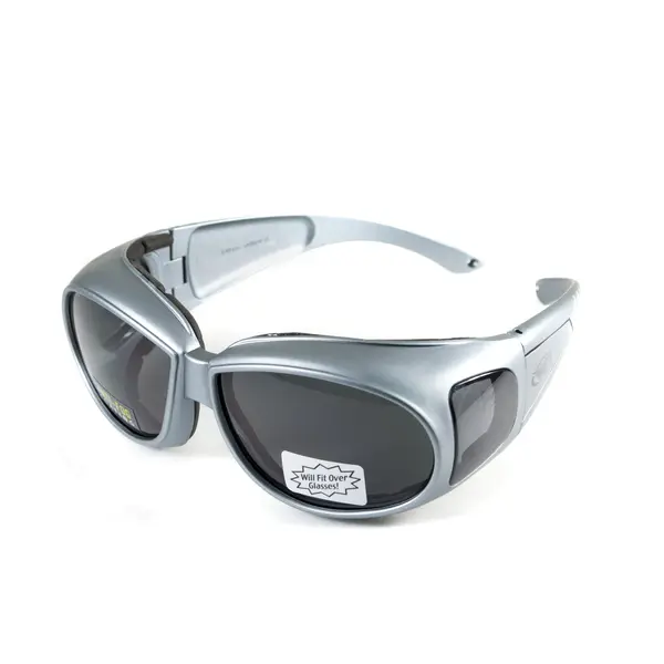 Очки защитные с уплотнителем Global Vision Outfitter Metallic (gray) Anti-Fog, серые, Сірий