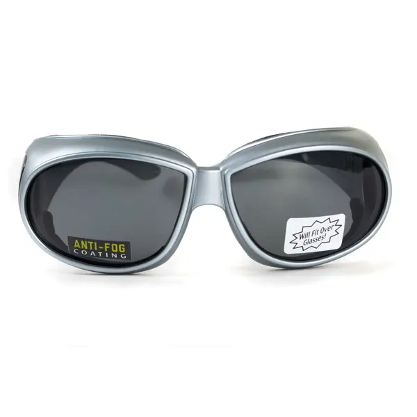 Очки защитные с уплотнителем Global Vision Outfitter Metallic (gray) Anti-Fog, серые, Сірий