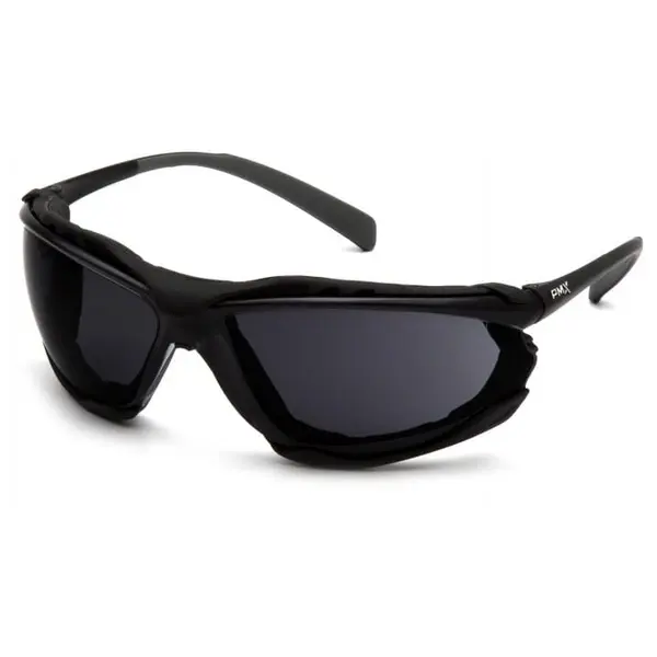 Очки защитные с уплотнителем Pyramex Proximity (dark gray) Anti-Fog, чёрные кат.4, Черный