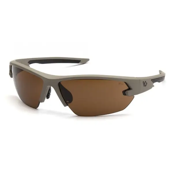 Очки защитные открытые Venture Gear Tactical Semtex Tan (Anti-Fog) (bronze) коричневые