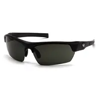 Очки поляризационные защитные 2в1 Venture Gear Tensaw Polarized (forest gray) чёрно-зелёные, Черный