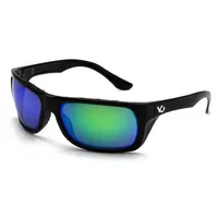 Окуляри поляризаційні захисні Venture Gear Vallejo Polarized (green mirror), дзеркальні синьо-зелені, Чорний