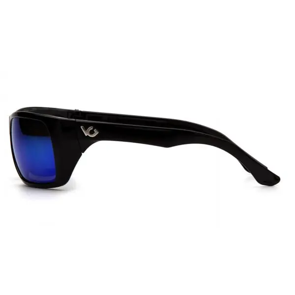 Окуляри поляризаційні захисні Venture Gear Vallejo Polarized (green mirror), дзеркальні синьо-зелені, Чорний