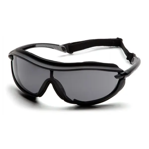 Очки защитные с уплотнителем Pyramex XS3 Plus (Anti-Fog) (gray) серые, Черный