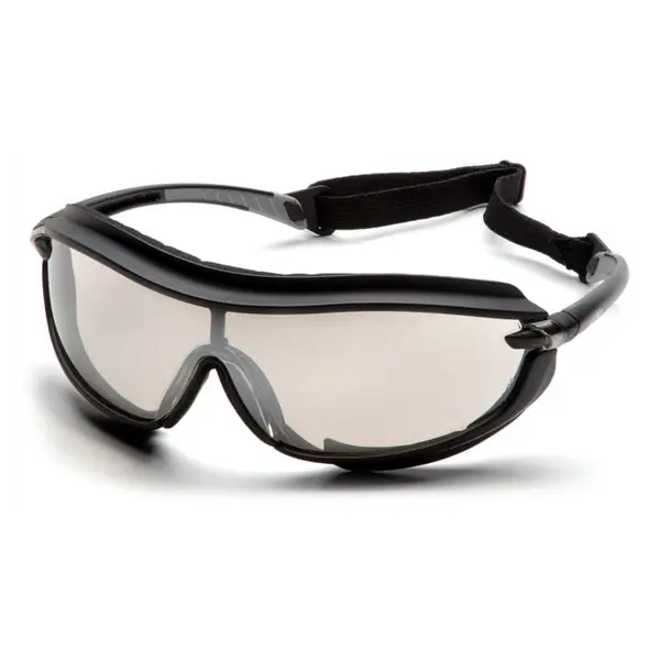 Очки защитные с уплотнителем Pyramex XS3 Plus (Anti-Fog) (indoor/outdoor mirror) зеркальные полутемные, Черный