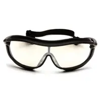 Окуляри захисні з ущільнювачем Pyramex XS3 Plus (indoor/outdoor mirror) Anti-Fog, дзеркальні напівтемні, Чорний
