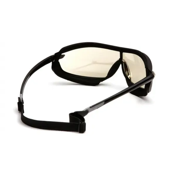 Очки защитные с уплотнителем Pyramex XS3 Plus (Anti-Fog) (indoor/outdoor mirror) зеркальные полутемные, Черный