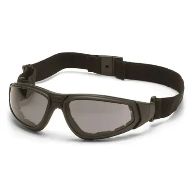 Окуляри захисні з ущільнювачем Pyramex XSG (gray) Anti-Fog, чорні, Чорний