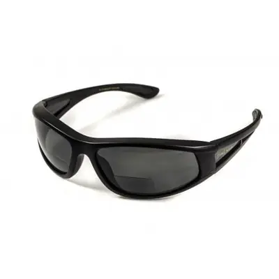 Окуляри біфокальні поляризаційні (захисні) BluWater Winkelman-2 polarized (+2.0 bifocal), (gray) чорні, Чорний