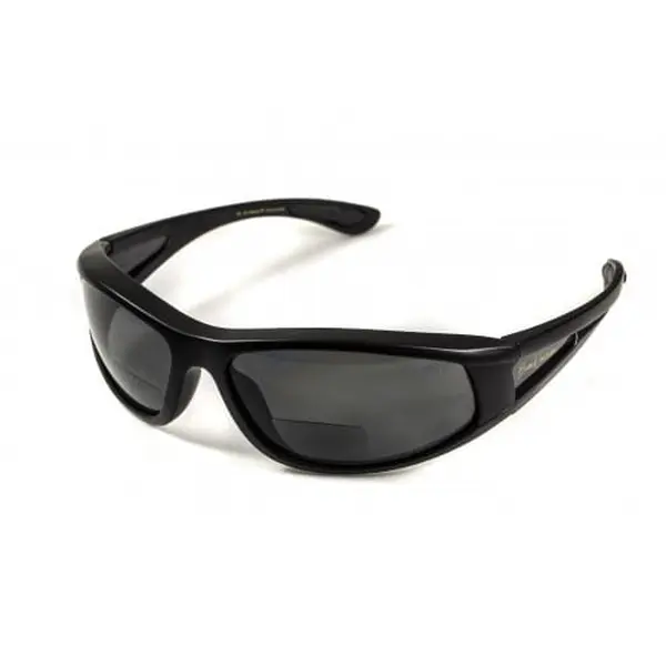 Окуляри біфокальні поляризаційні (захисні) BluWater Winkelman-2 polarized (+2.0 bifocal), (gray) чорні, Чорний