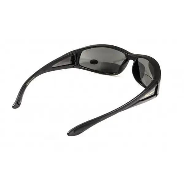Окуляри біфокальні поляризаційні (захисні) BluWater Winkelman-2 polarized (+2.0 bifocal), (gray) чорні, Чорний