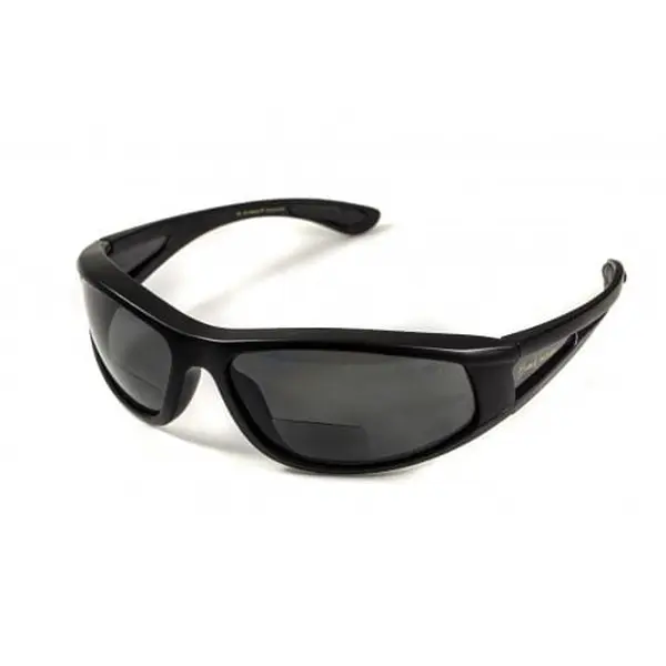 Окуляри біфокальні поляризаційні (захисні) BluWater Winkelman-2 polarized (+2.0 bifocal), (gray) чорні, Чорний