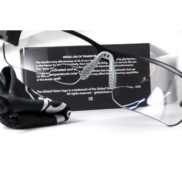 Окуляри біфокальні фотохромні (захисні) Global Vision Hercules-7 Bifocal (+1.5) photochromic (clear), фотохромні прозорі, Чорний