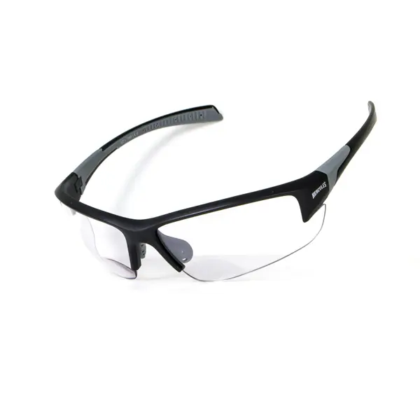 Окуляри біфокальні фотохромні (захисні) Global Vision Hercules-7 Bifocal (+2.5) photochromic (clear), фотохромні прозорі, Чорний