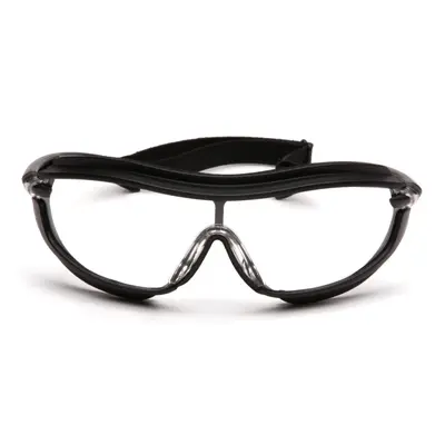 Окуляри захисні з ущільнювачем Pyramex XS3 Plus (clear) Anti-Fog, прозорі, Чорний