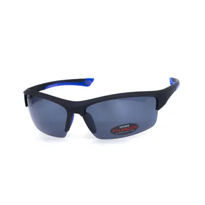 Окуляри поляризаційні BluWater Daytona-1 Polarized (gray), сірі гідрофобні лінзи (Repelon™), Синій