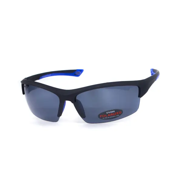 Окуляри поляризаційні BluWater Daytona-1 Polarized (gray), сірі гідрофобні лінзи (Repelon™), Синій