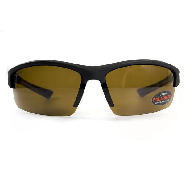 Окуляри поляризаційні BluWater Daytona-1 Polarized (brown), гідрофобні коричневі лінзи (Repelon™), Синій