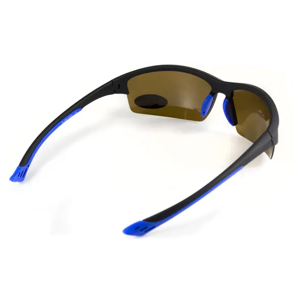 Окуляри поляризаційні BluWater Daytona-1 Polarized (brown), гідрофобні коричневі лінзи (Repelon™), Синій