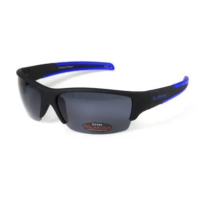 Окуляри поляризаційні BluWater Daytona-2 Polarized (gray), сірі гідрофобні лінзи (Repelon™), Синій