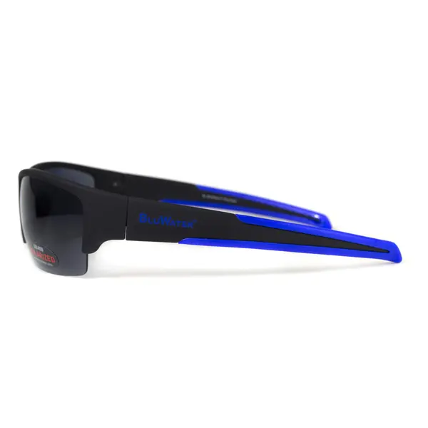 Окуляри поляризаційні BluWater Daytona-2 Polarized (gray), сірі гідрофобні лінзи (Repelon™), Синій