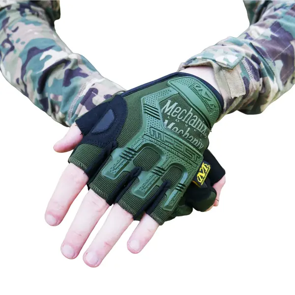 Рукавиці тактичні безпалі Mechanix MXK-2 Олива M