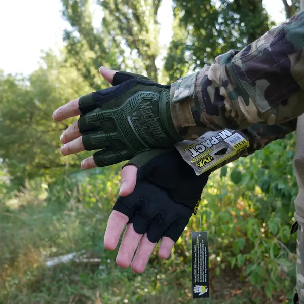 Рукавиці тактичні безпалі Mechanix MXK-2 Олива M