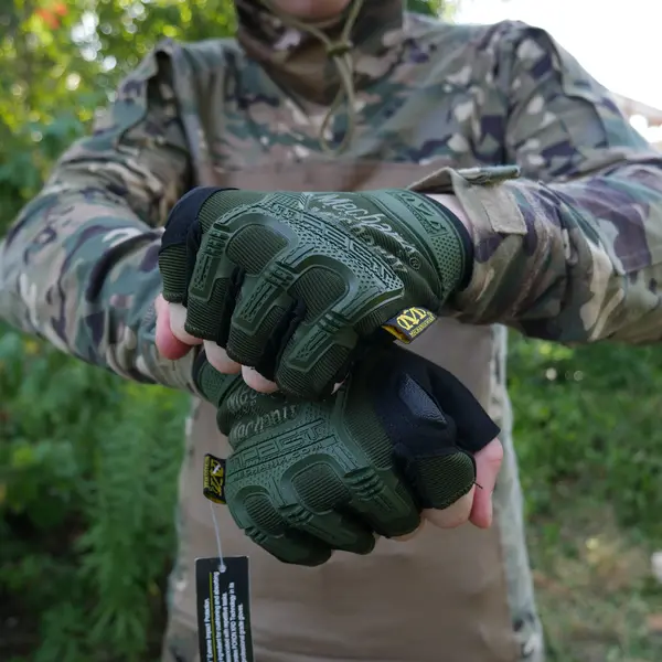 Рукавиці тактичні безпалі Mechanix MXK-2 Олива M
