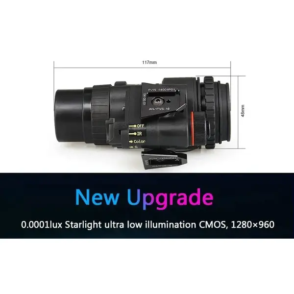 Монокуляр прибор ночного видения PVS-18A1 Night Vision с креплением FMA L4G24 на шлем