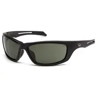 Защитные очки Venture Gear Tactical Howitzer Black (forest gray) Anti-Fog, чёрно-зелёные в чёрной оправе